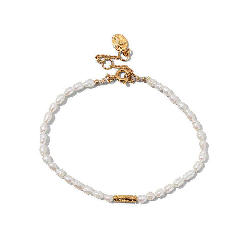 Purity Bracelet, Pearl, Gold