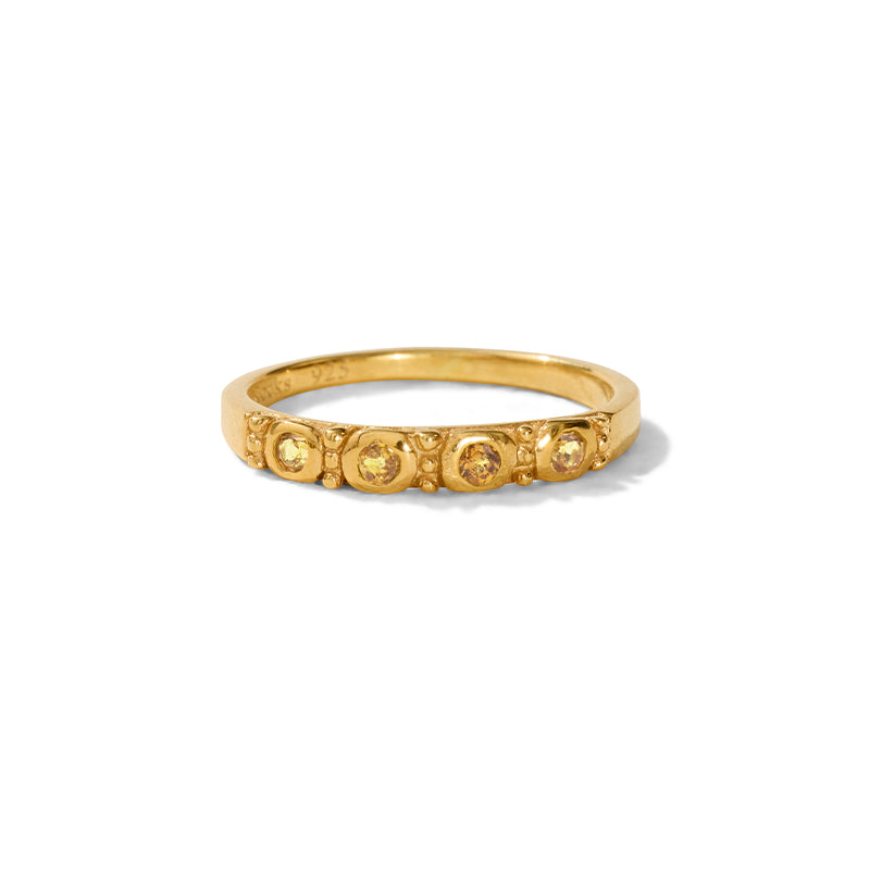 Relic Band, Citrine, Gold