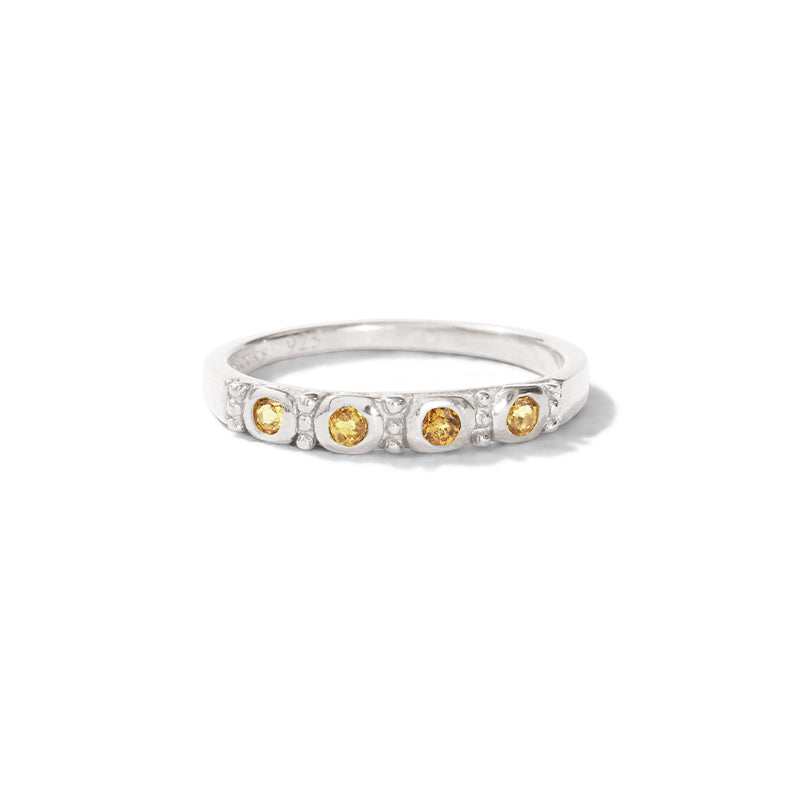 Relic Band, Citrine, Silver