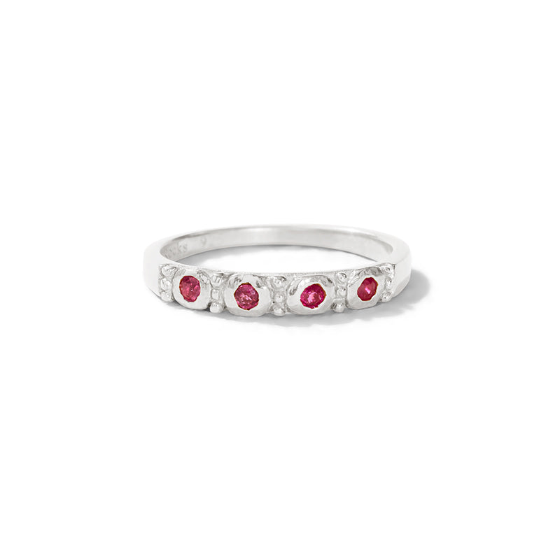 Relic Band, Ruby, Silver