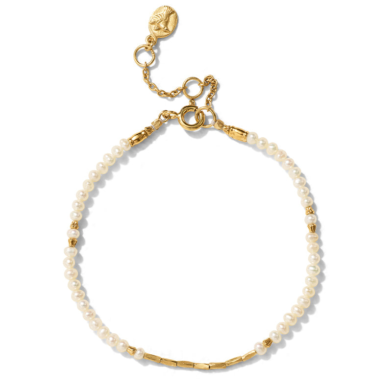 Sierra Bracelet, Pearl, Gold