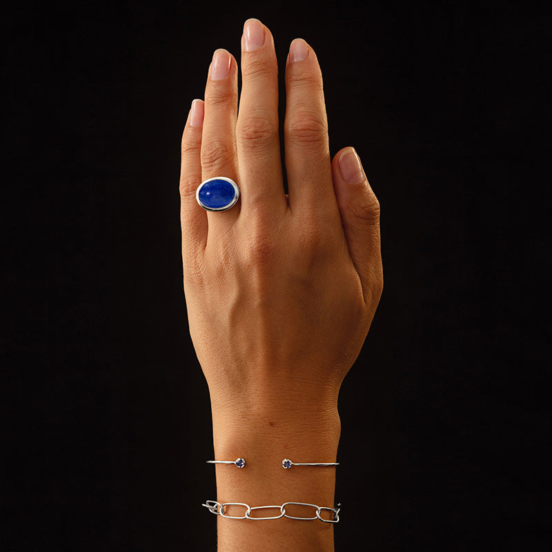 Sirus Ring, Lapis Lazuli, Silver