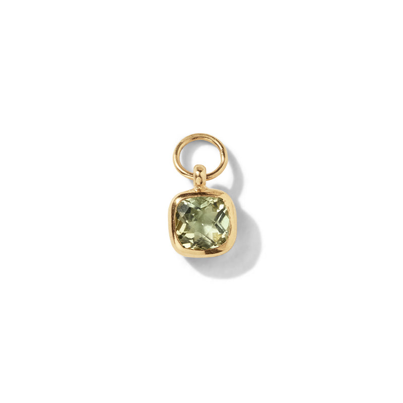 Tetra Charm, Prasiolite, Gold