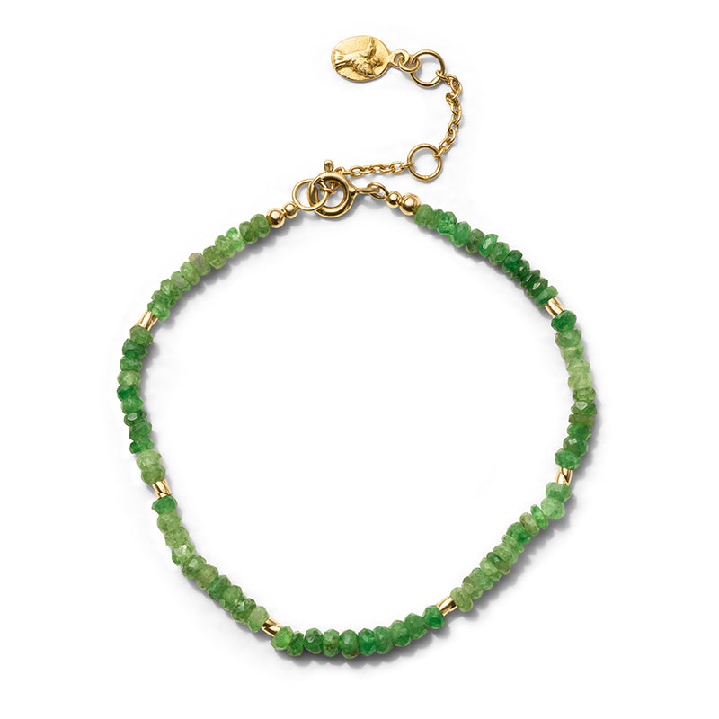 Chronos Bracelet, Tsavorite Garnet, Gold