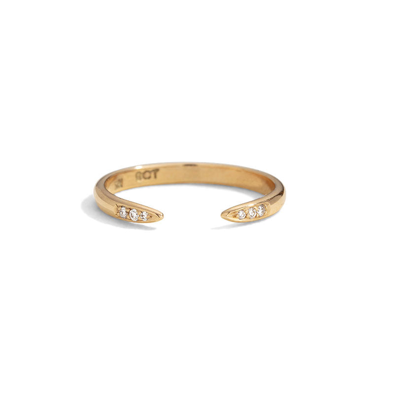 Vela Band, Diamond, 9kt Yellow Gold