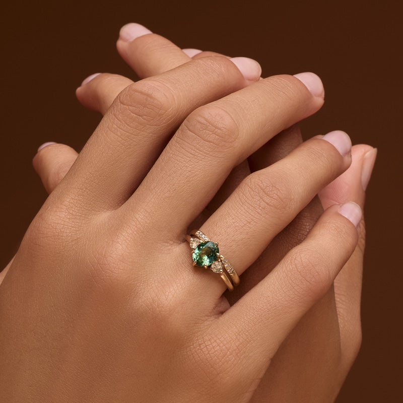 Vela Diamond Band in 9kt Yellow Gold – Kerry Rocks Jewellery