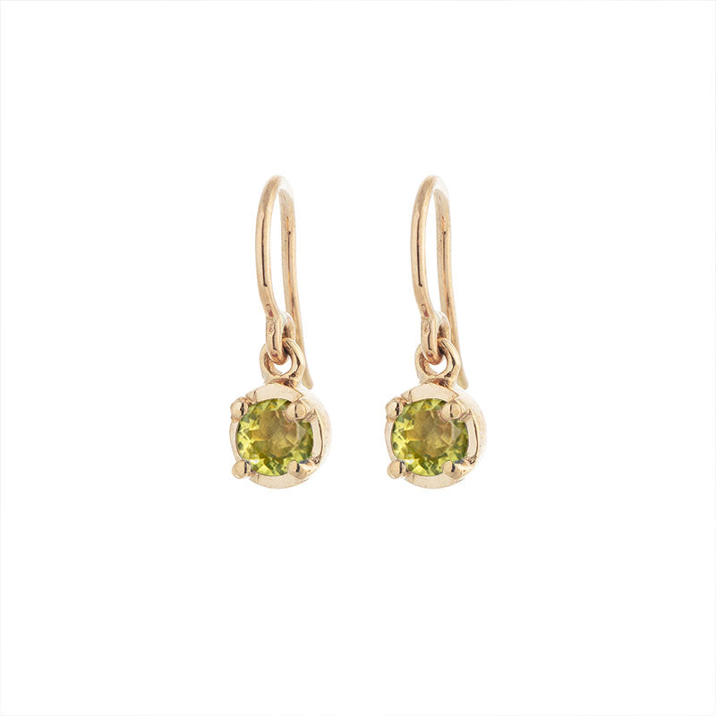 Winkie Earring, Peridot , Gold