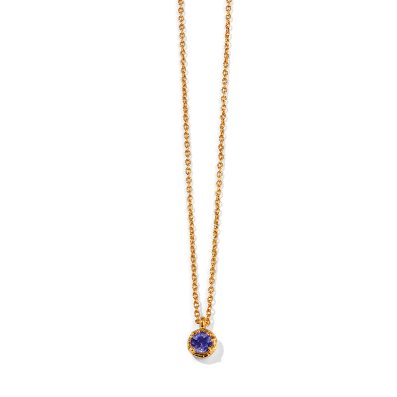 Winkie Necklace, Iolite, Gold