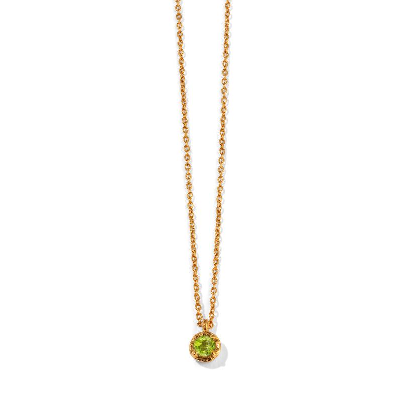 Winkie Necklace, Peridot, Gold