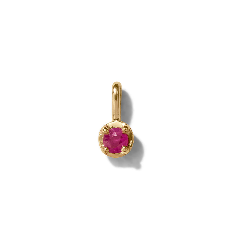 Winkie Pendant, Ruby, 9kt Yellow Gold