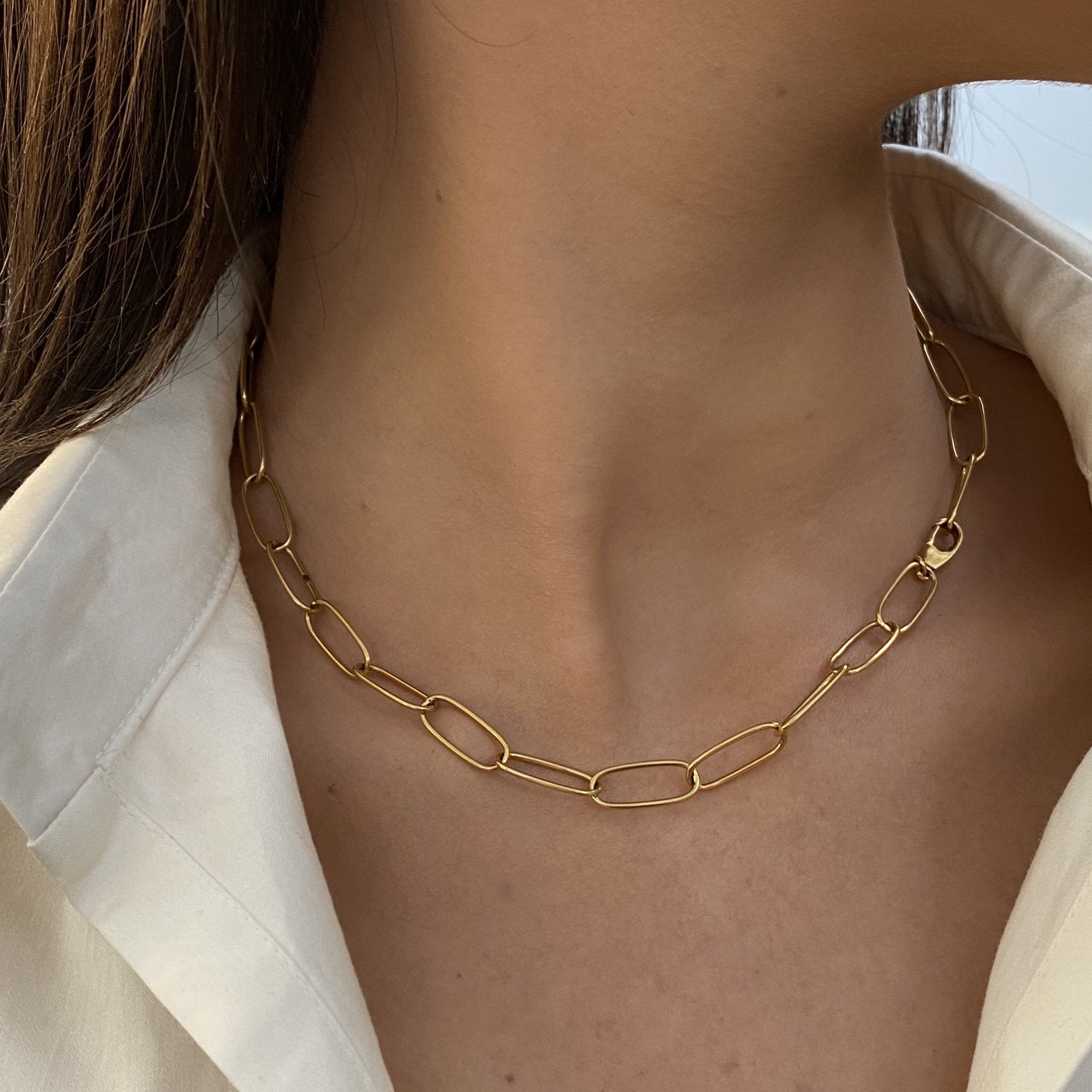 Ancona Chain Necklace, Silver