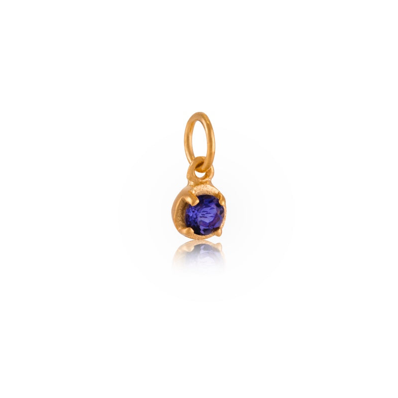 Winkie Pendant, Blue Sapphire, Gold