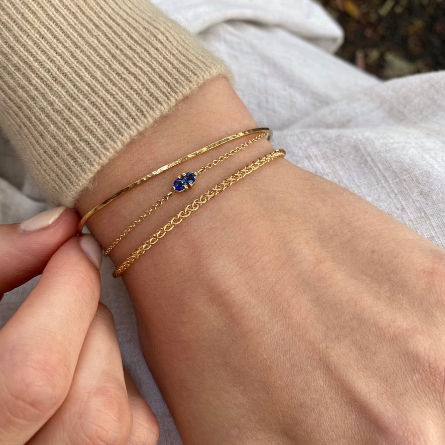 Skinny Cuff, 9kt Yellow Gold