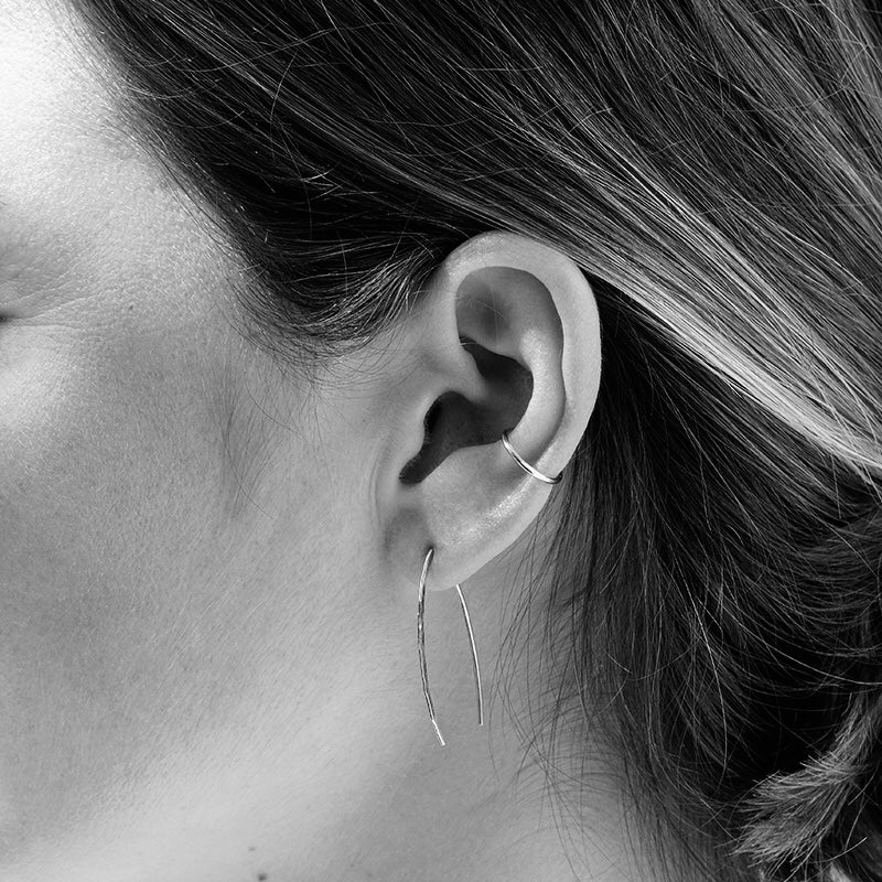 Viva Earring Long, Silver