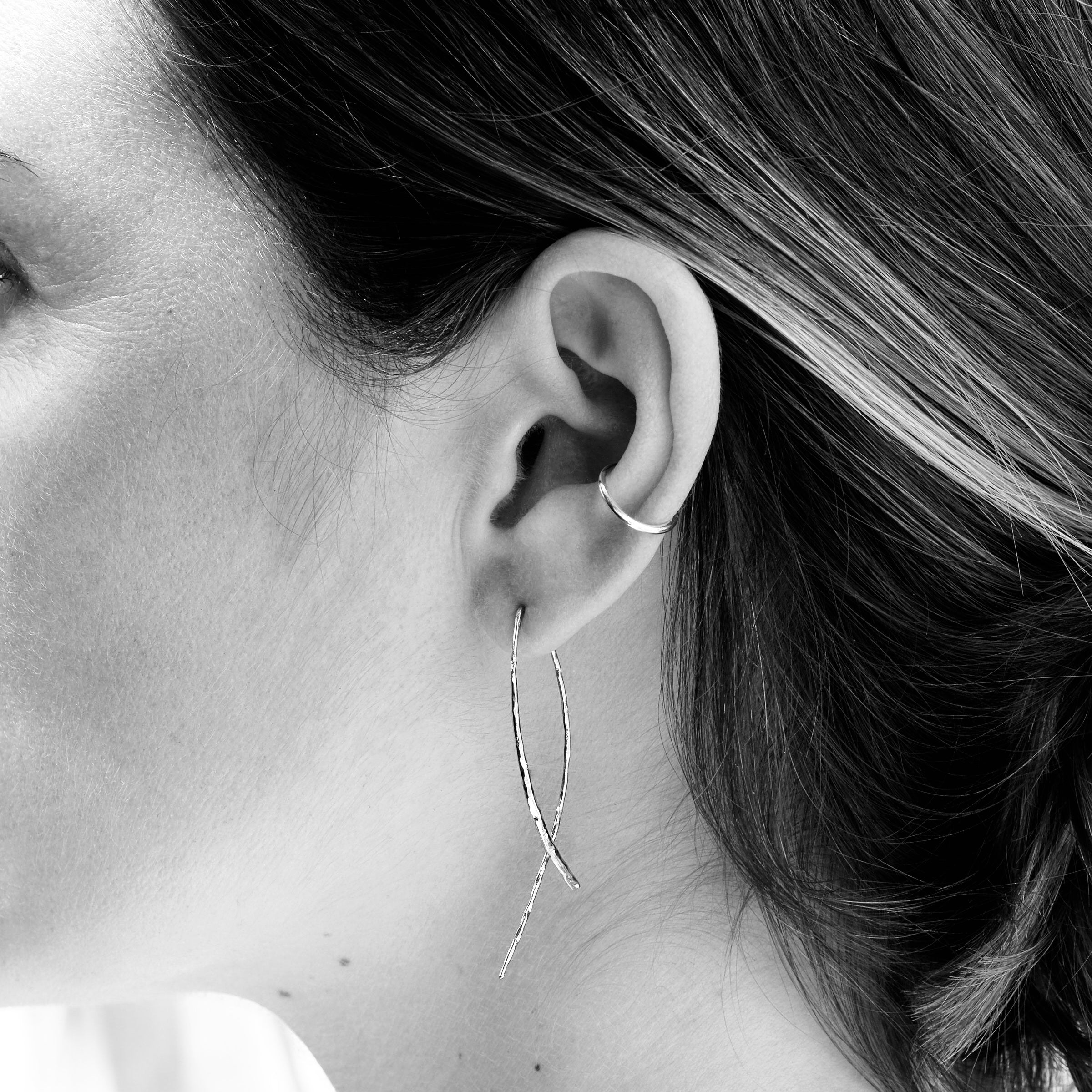 Sasha Earring, Silver