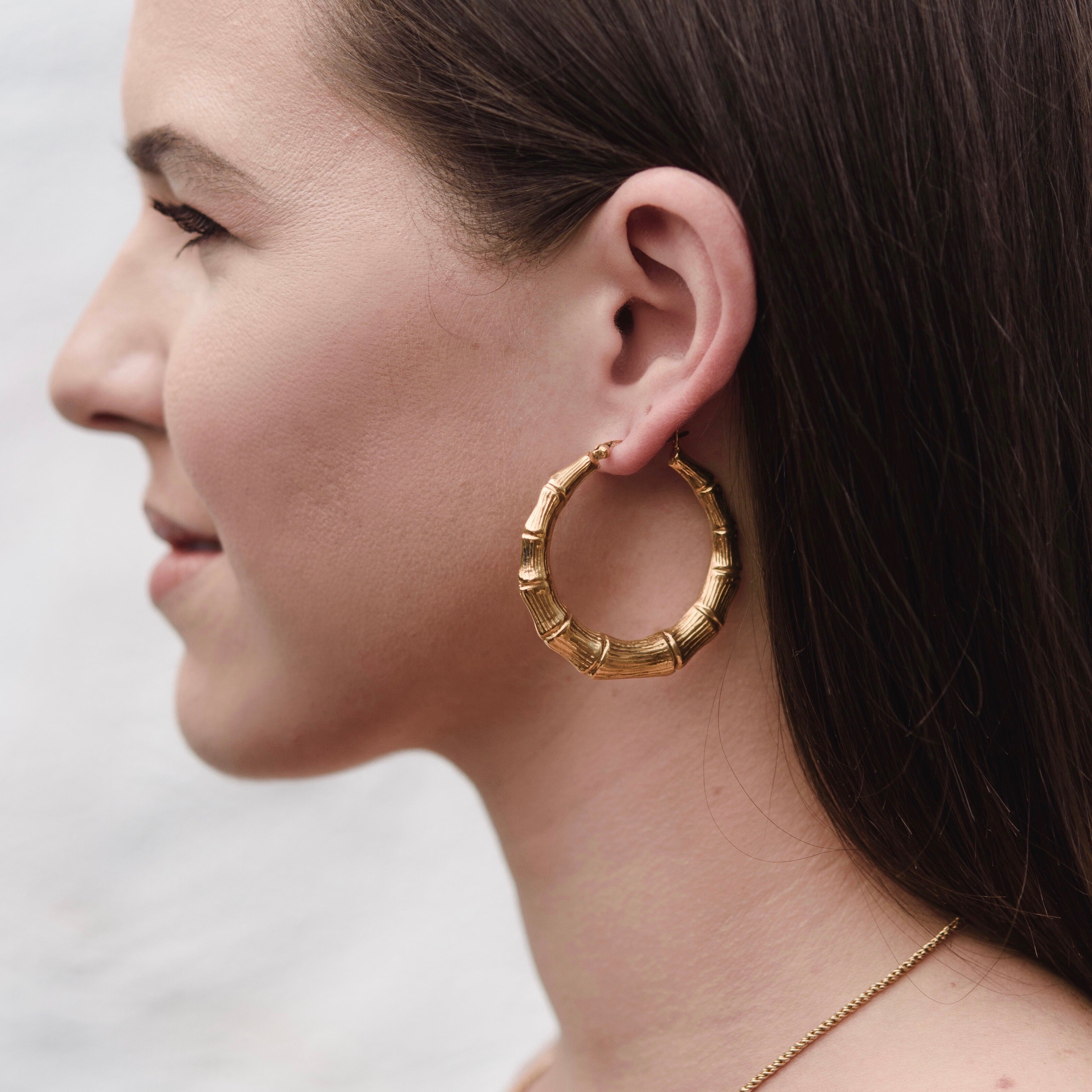 Bamboo Hoop, Large, Gold