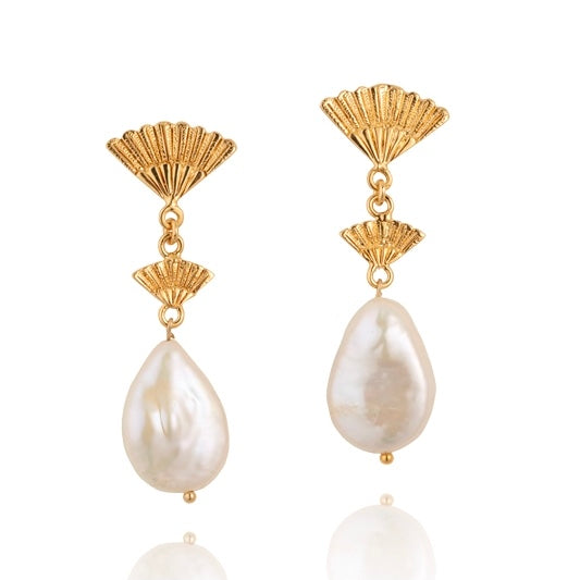 Orient Stud, Pearl, Gold
