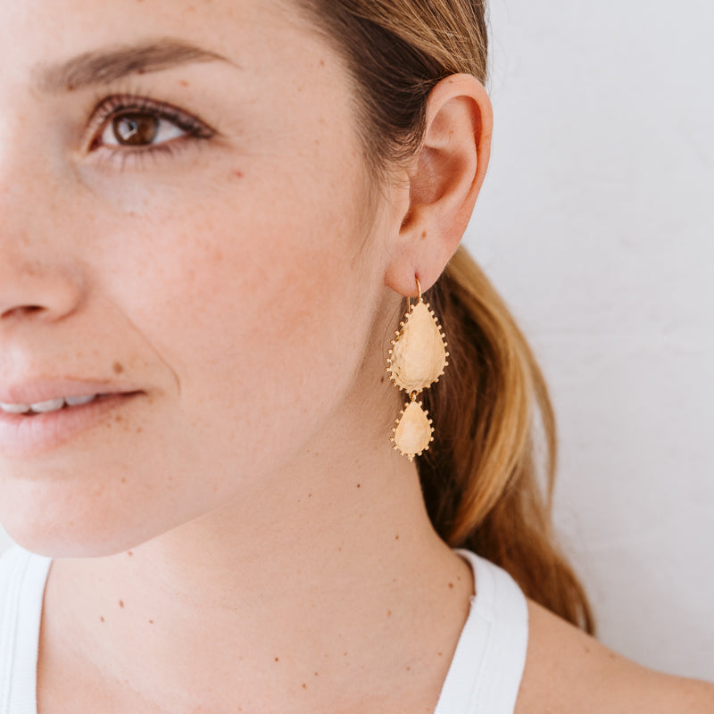 Soleil Duo Earring, Gold