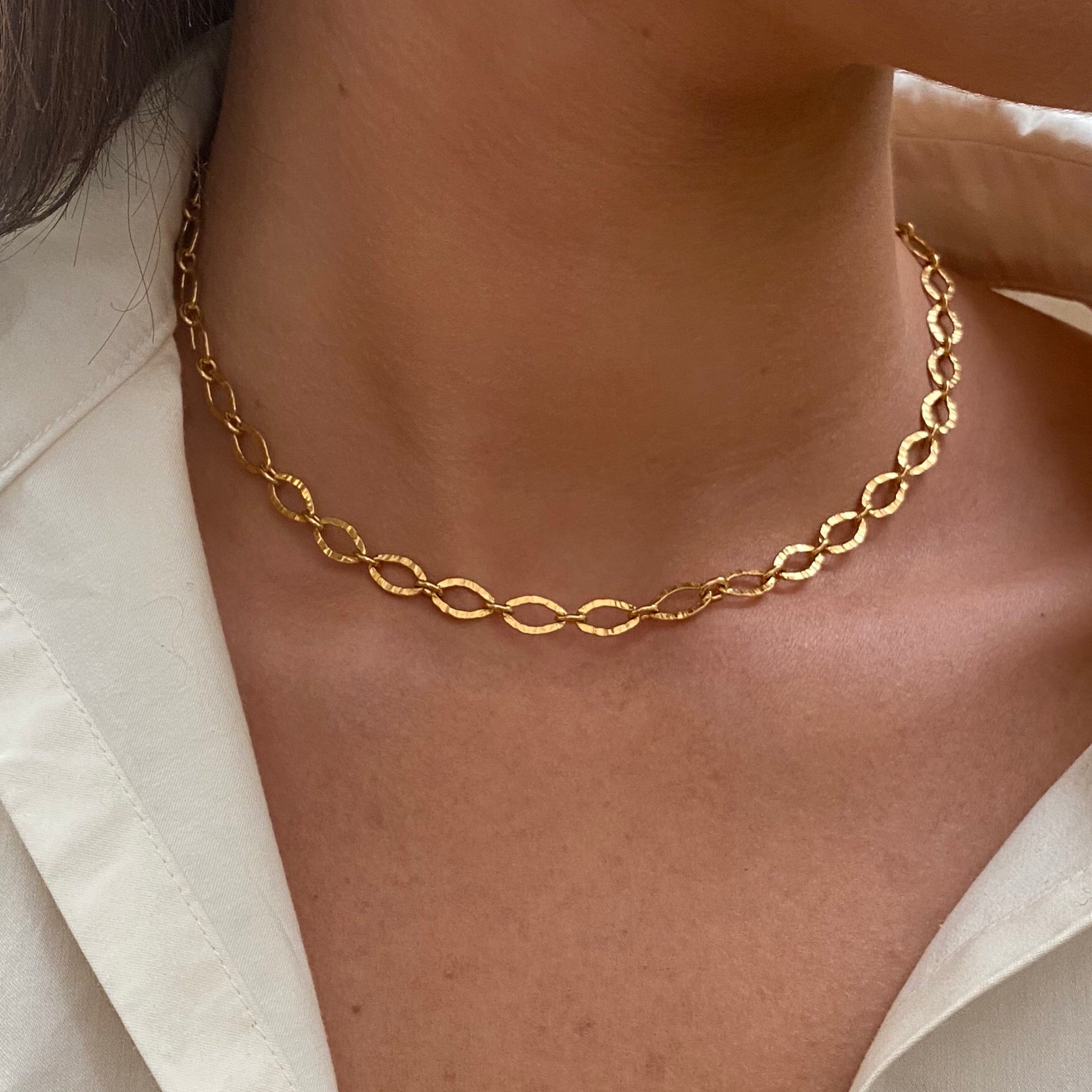 Verona Chain Necklace, Gold