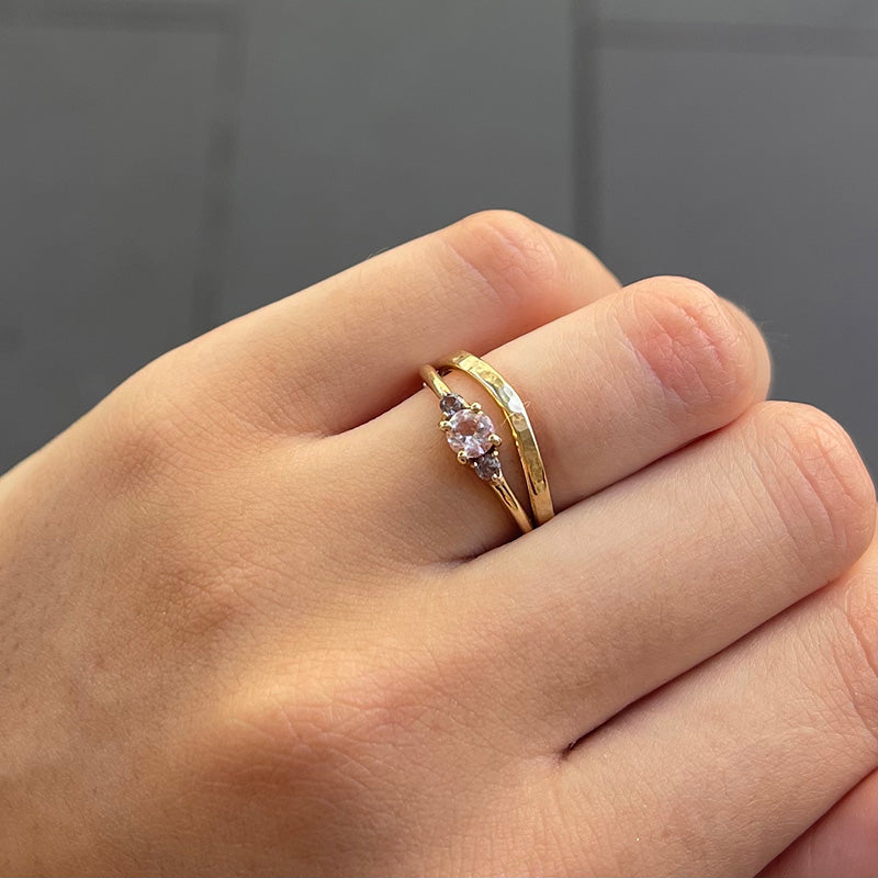 Florence Ring, Morganite, 9kt Yellow Gold