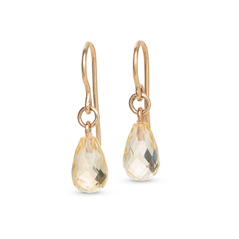 Freya Earring, Citrine, 9kt Yellow Gold