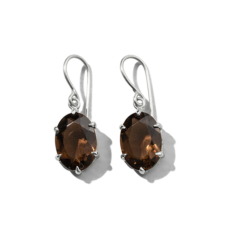 Smoky quartz outlet earrings