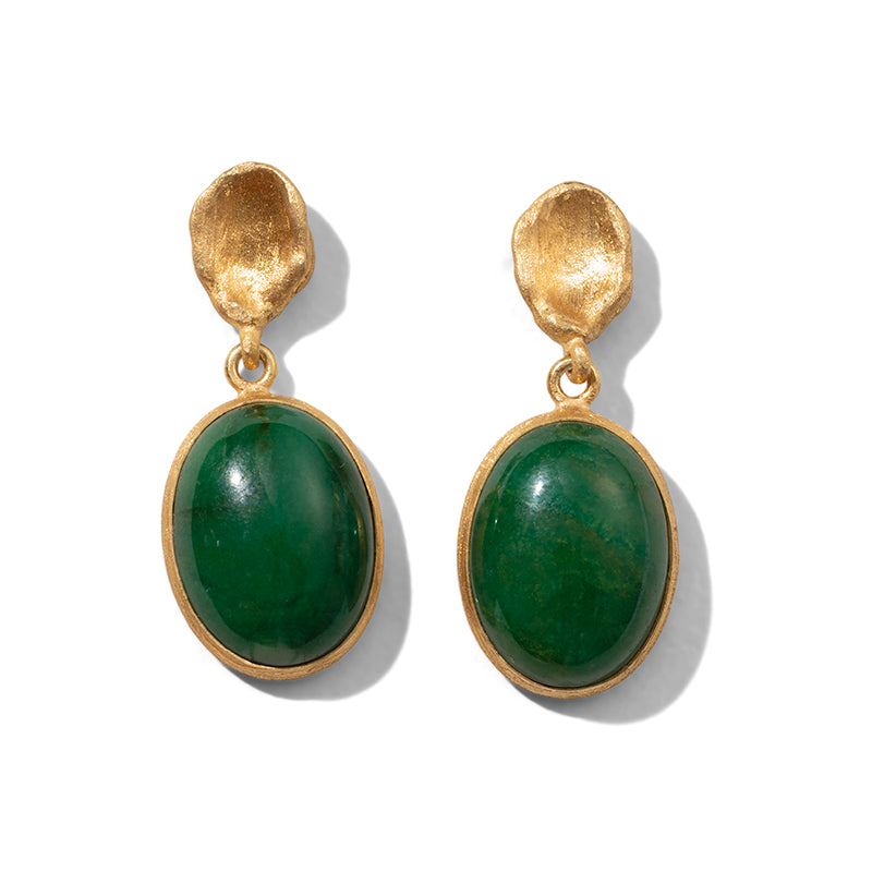 Keshi Stud, African Jade, Gold