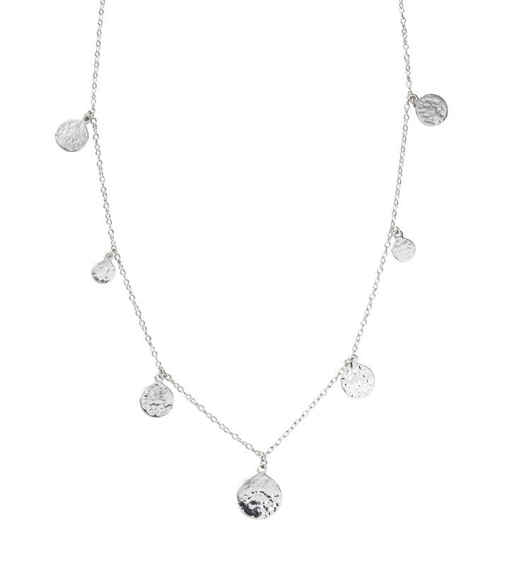 Short chain deals silver necklace