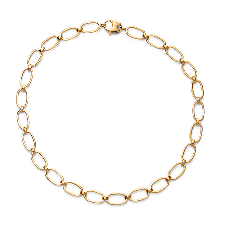 Omega Chain Necklace, Gold
