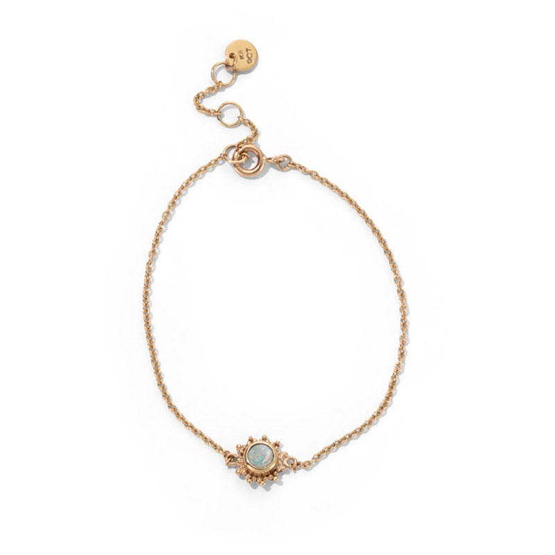 Soleil Bracelet, Opal, 9kt Yellow Gold