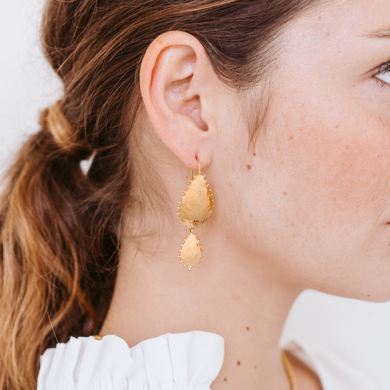 Soleil Duo Earring, Gold
