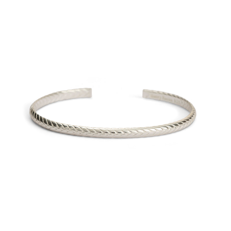 Woven Cuff, Silver