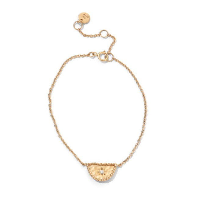 Amulet Bracelet, Diamond, 9kt Yellow Gold