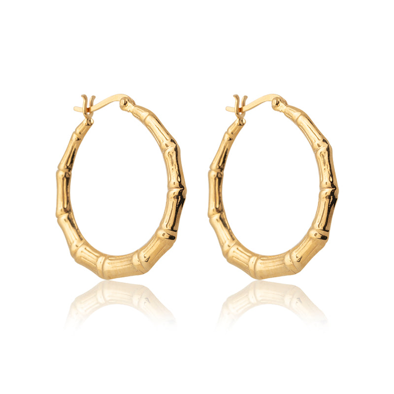 Bamboo Hoop, Medium, Gold