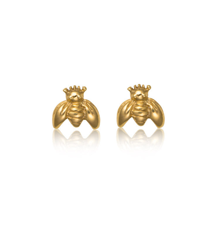 bumble, bee, stud, gold, kerry, rocks, jewellery,
