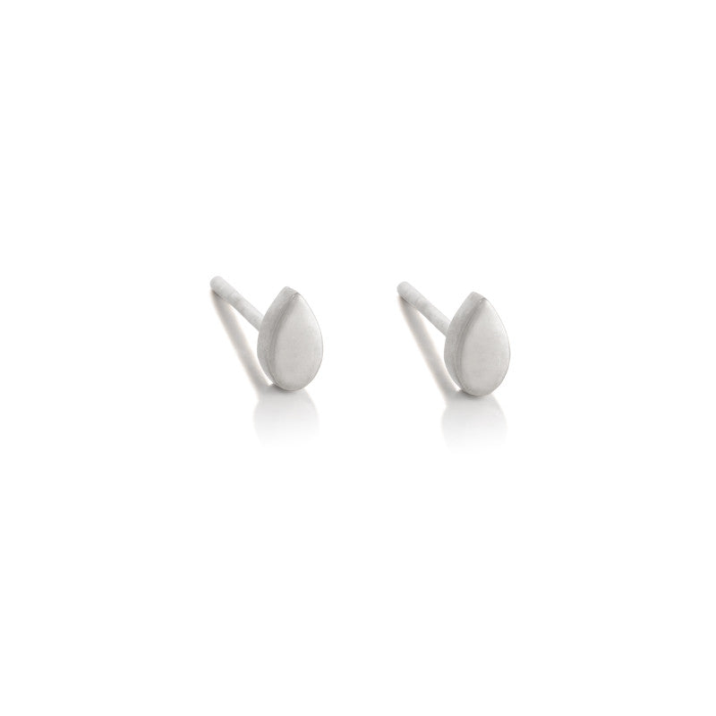 Teardrop Mini Stud, Silver
