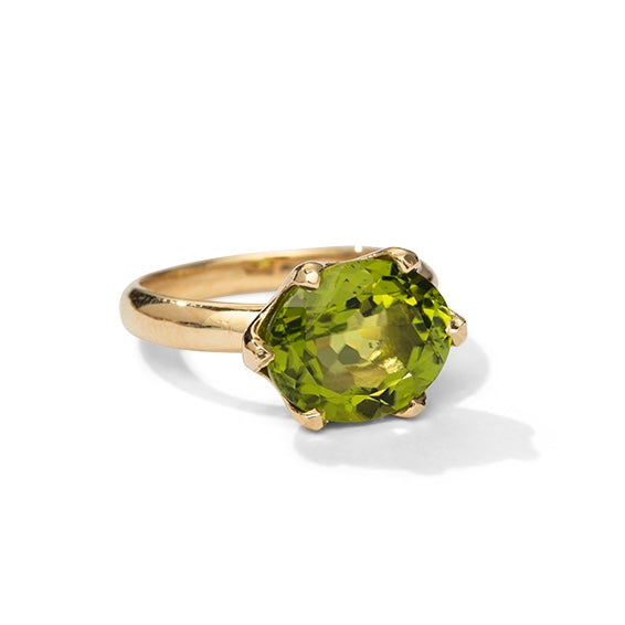 Gigi Ring, Peridot, 9kt Yellow Gold