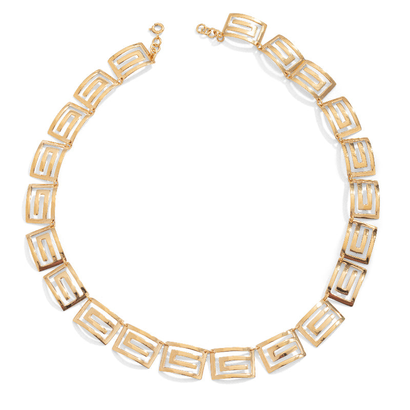 Rhea Collar Necklace, Gold