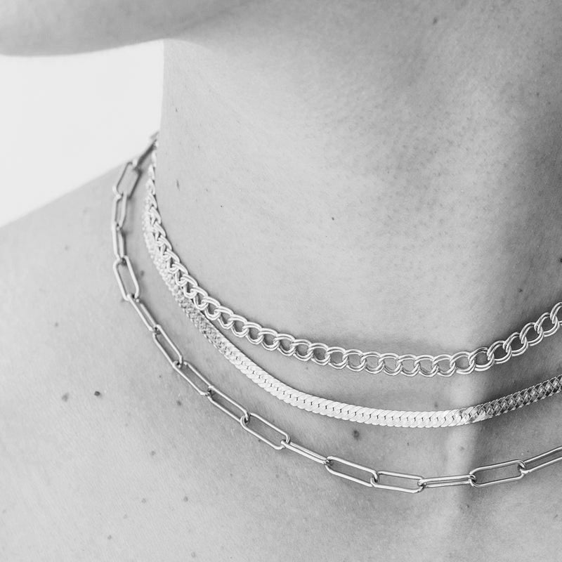 Silver chain on sale new model