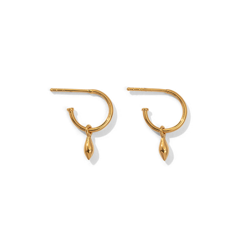 Mercy Mini Hoop, Gold