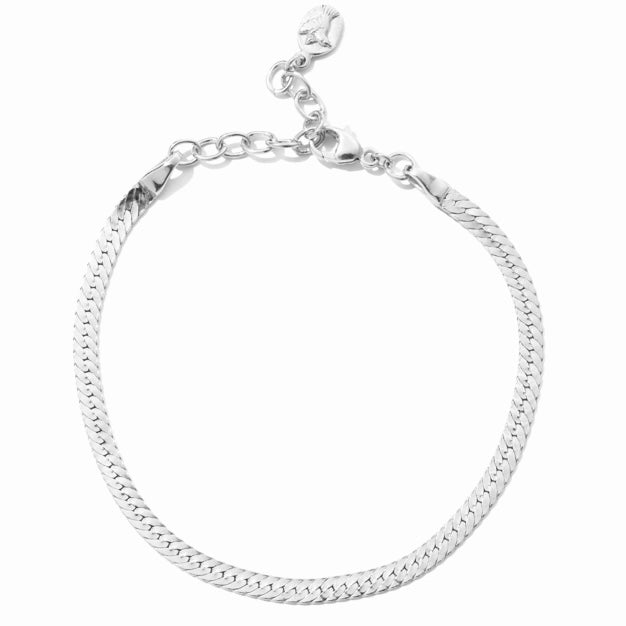 Saturn Collar Chain Necklace, Silver
