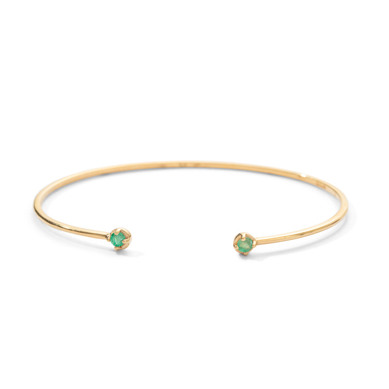 Emerald cuff deals bracelet