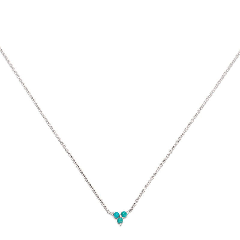 Tiny turquoise deals necklace