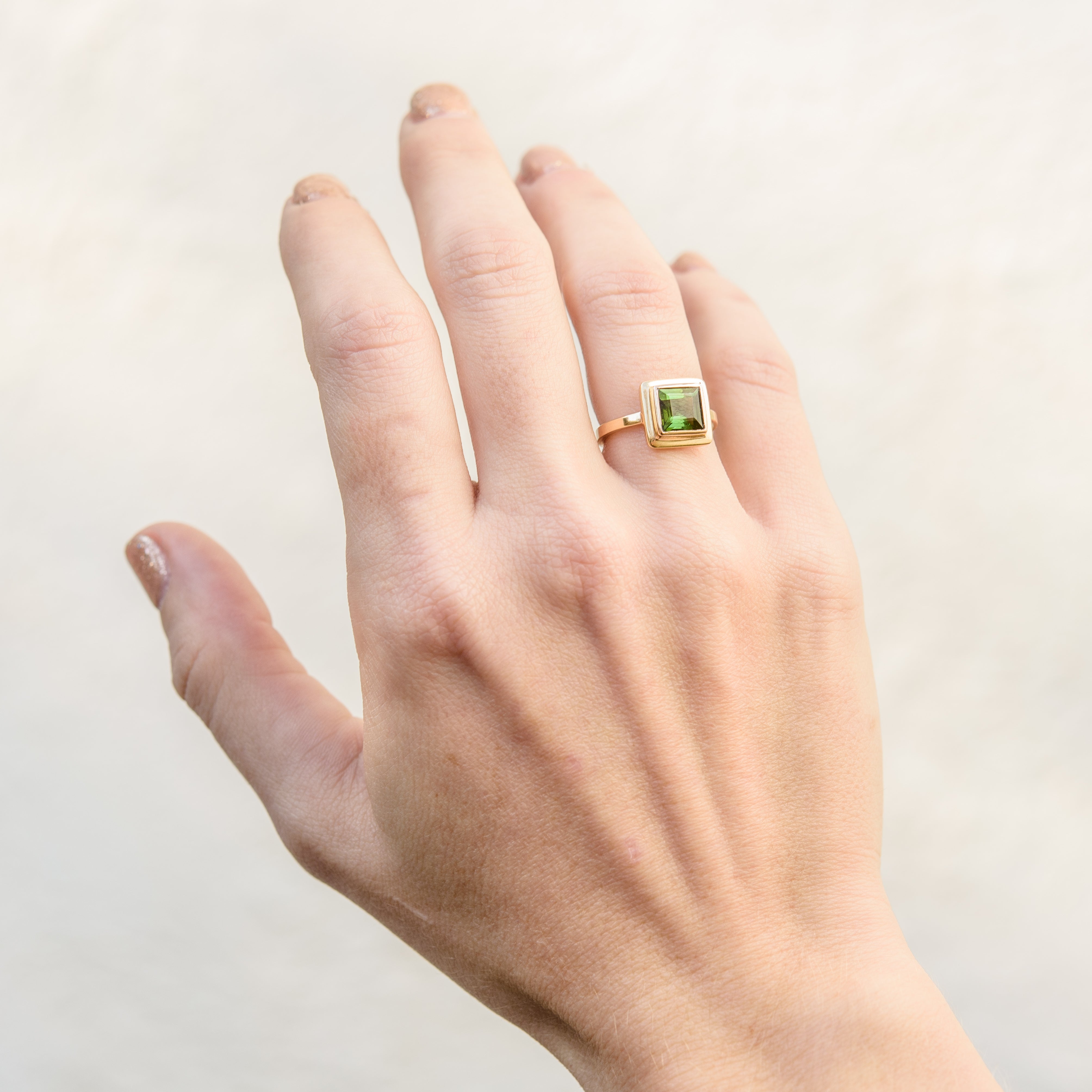 Square green clearance ring