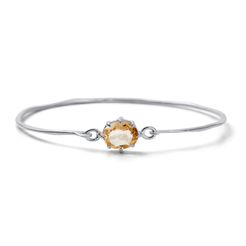 Marie Bangle, Citrine, Silver