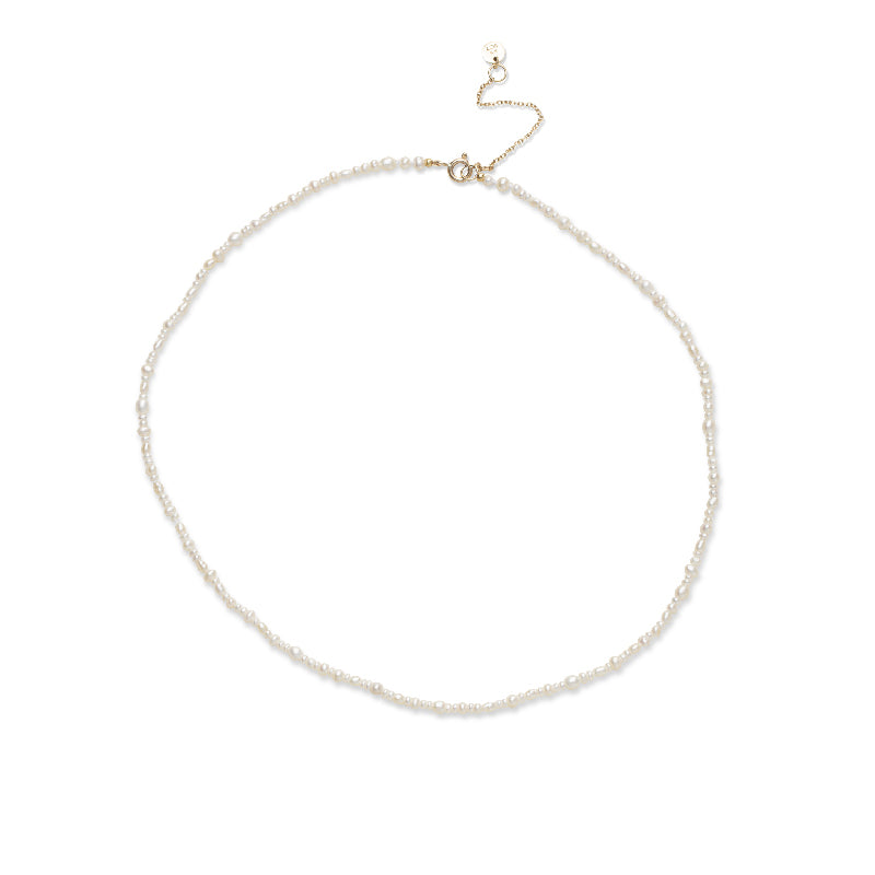 Medley Necklace, Pearl, 9kt Yellow Gold