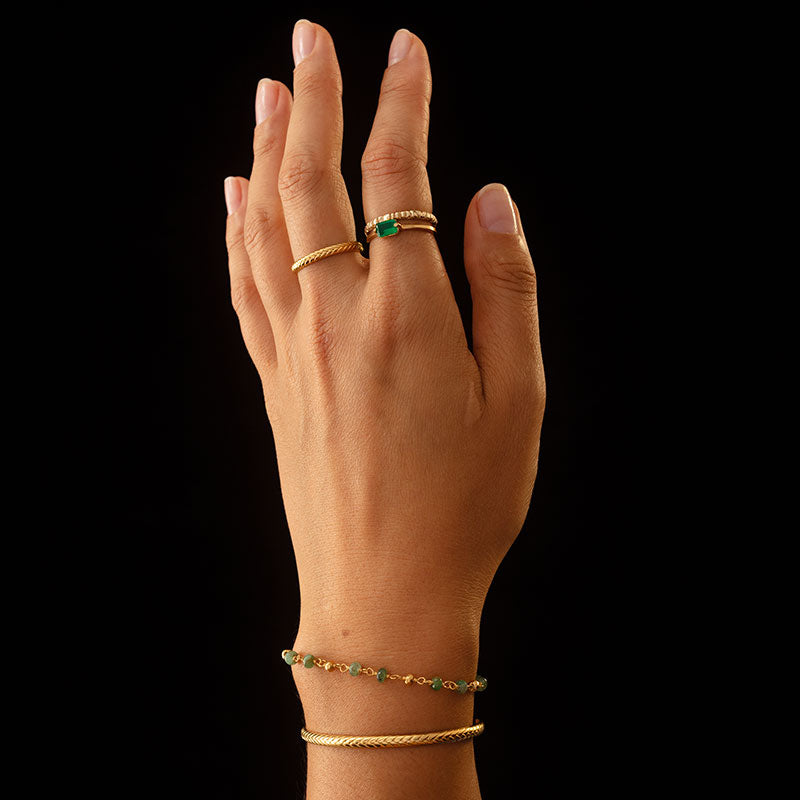 Baguette stacking deals ring