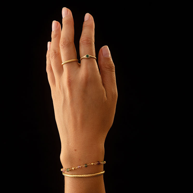 Mercy Bracelet, Tourmaline, Gold