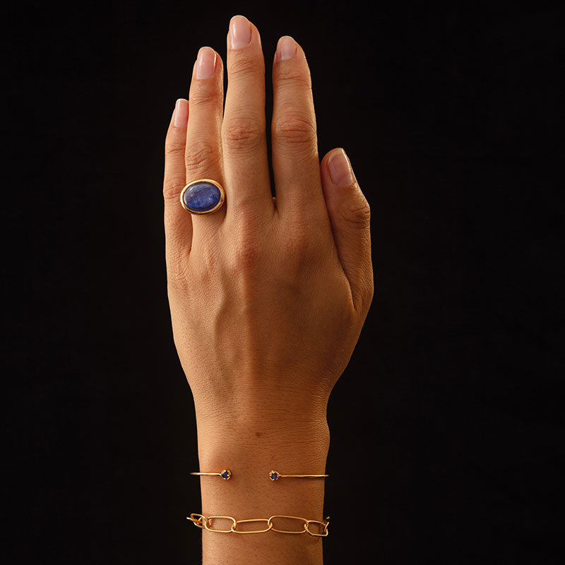 Sirus Ring, Kyanite, Gold