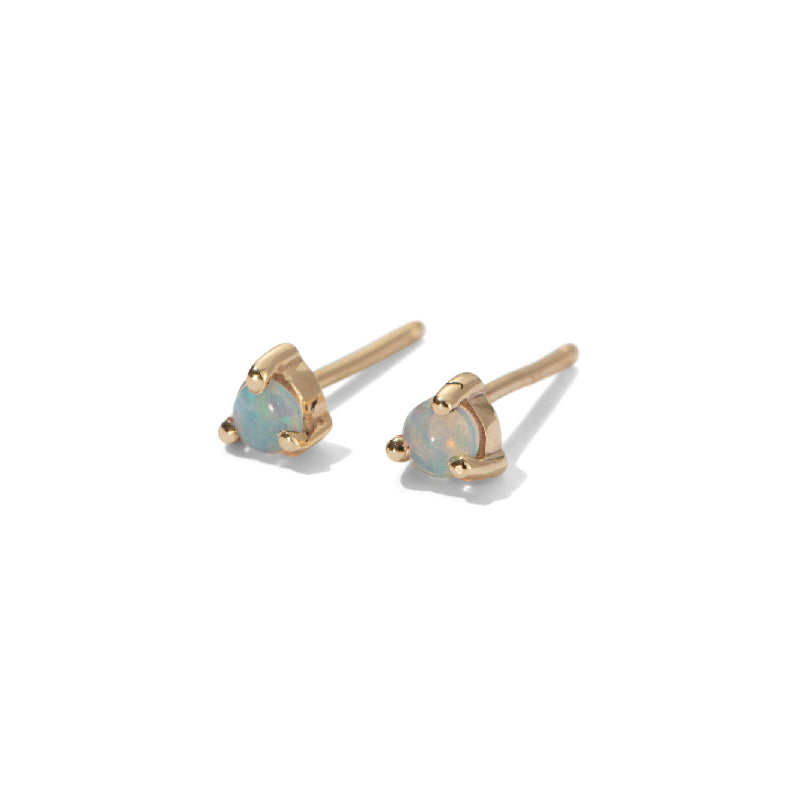 Tiny Stud, Opal, 9kt Yellow Gold